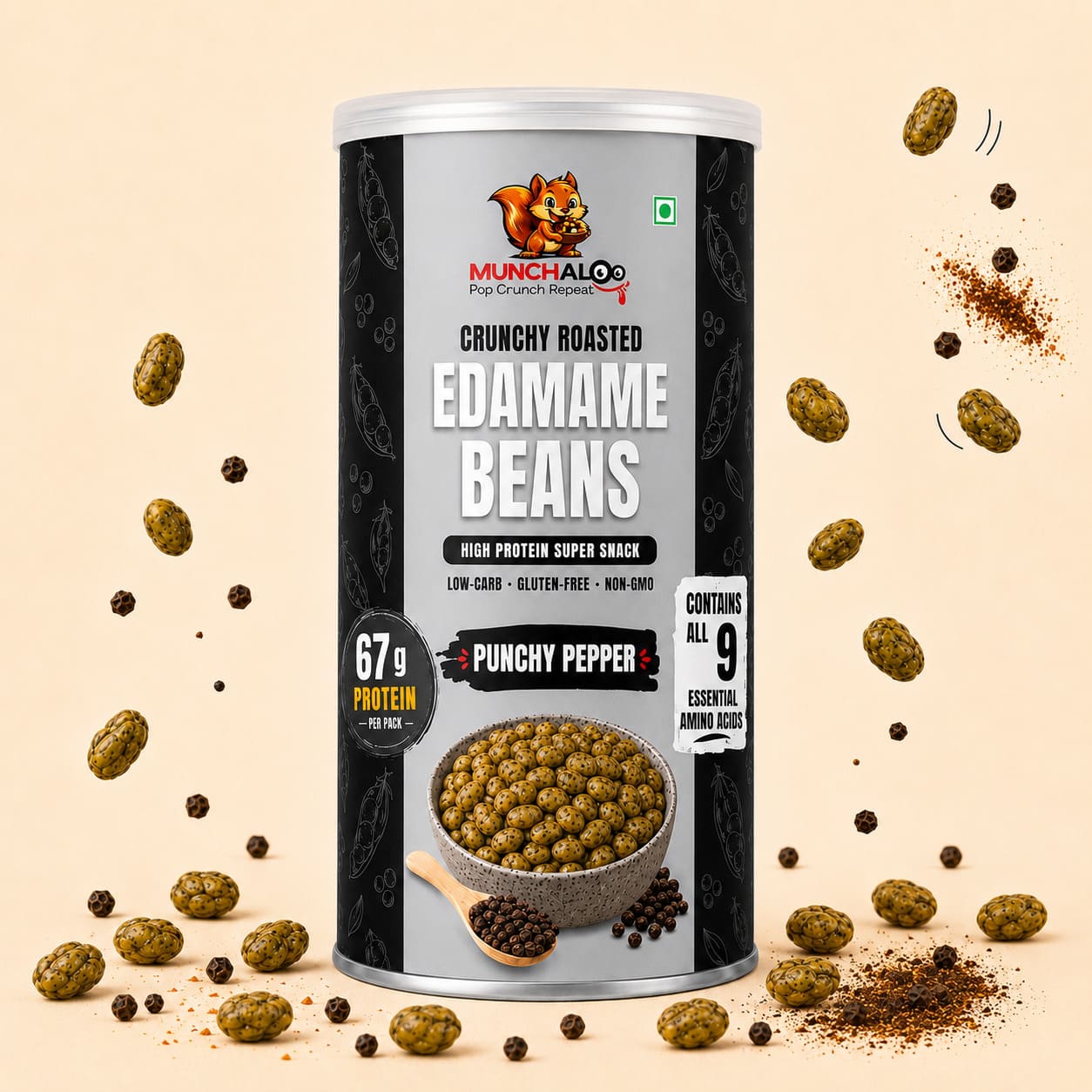 Punchy Pepper Edamame