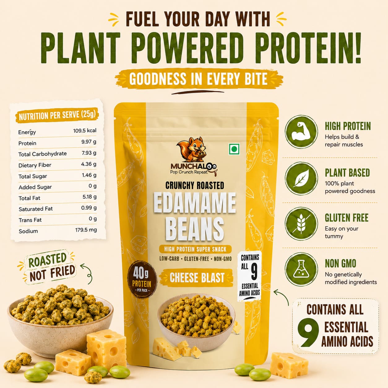 Cheese Blast Edamame