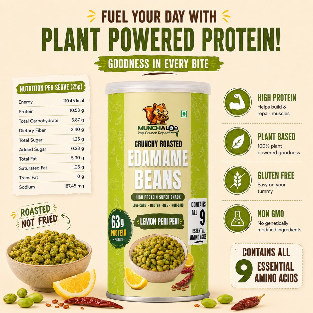 Lemon Peri Peri Edamame