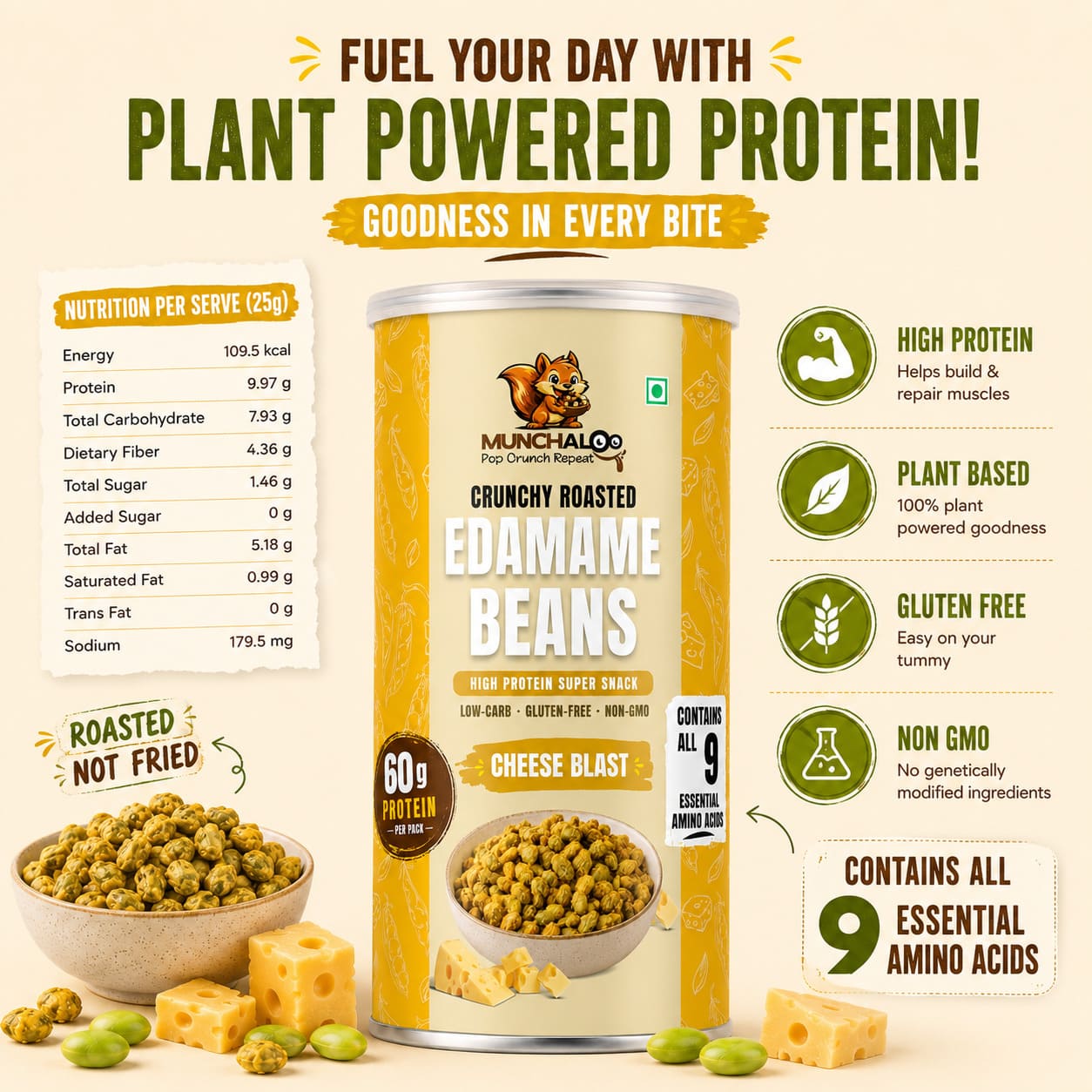 Cheese Blast Edamame