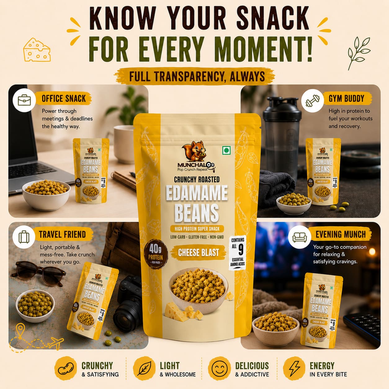 Cheese Blast Edamame