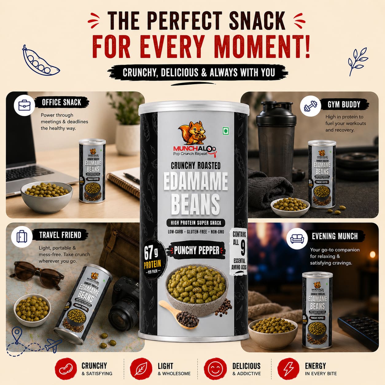 Punchy Pepper Edamame