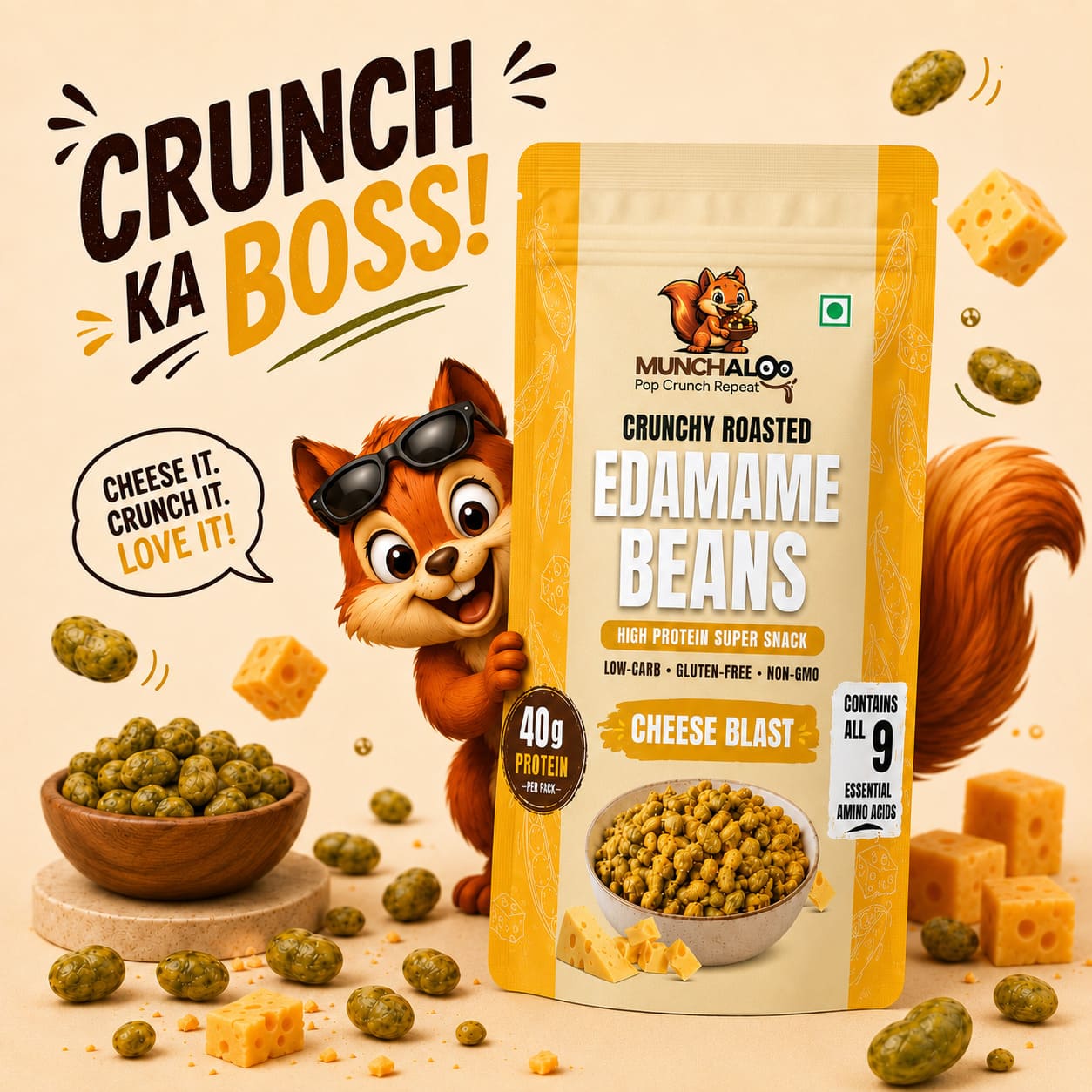 Cheese Blast Edamame
