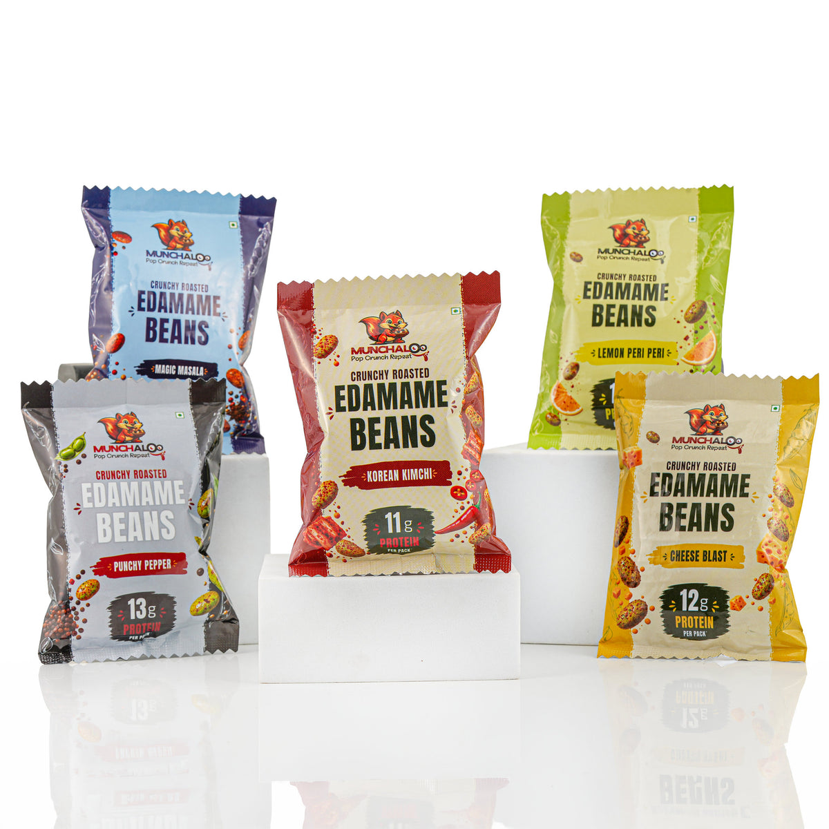 Munchaloo Roasted Edamame Snacks Pack of 5
