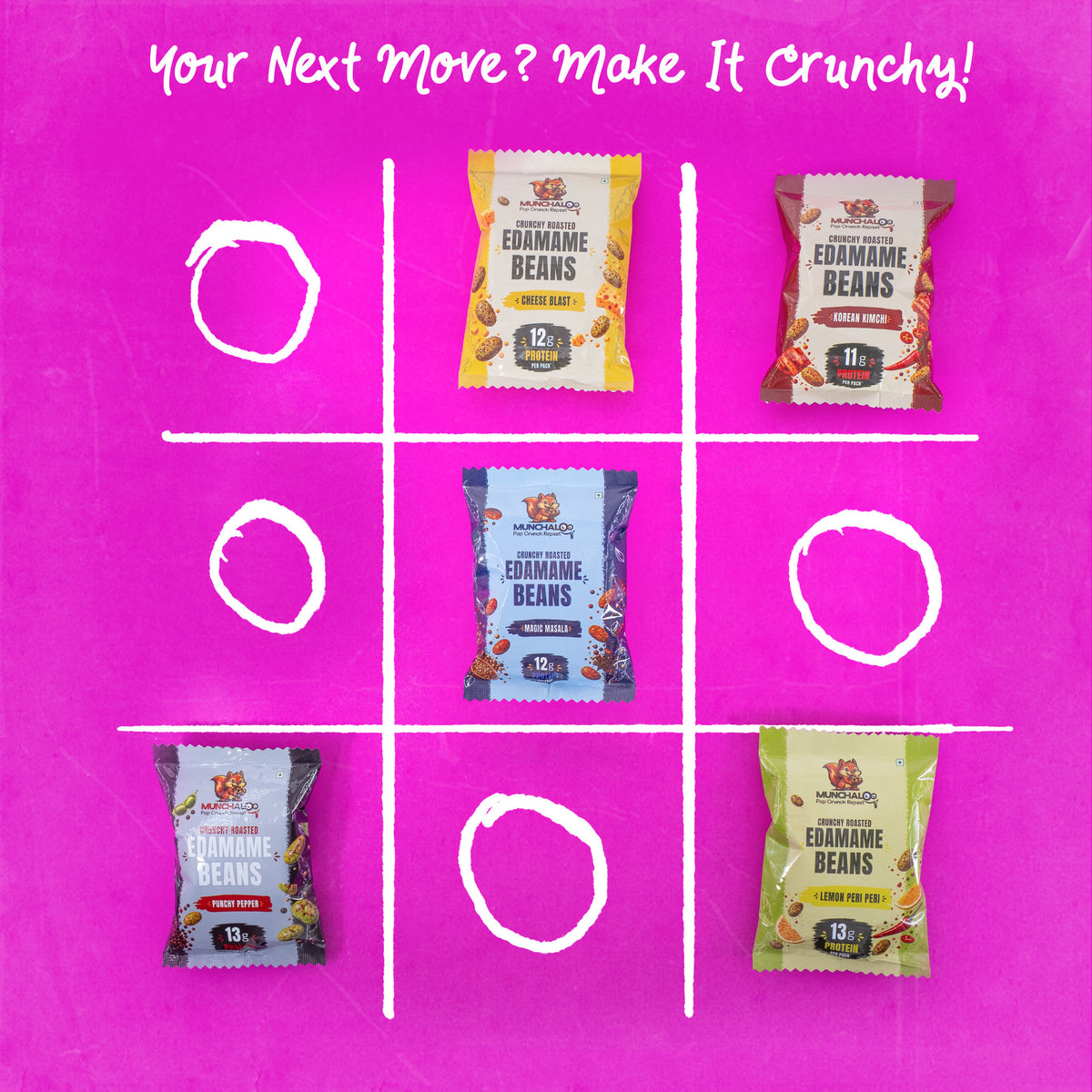 Munchaloo Roasted Edamame Snacks Pack of 5